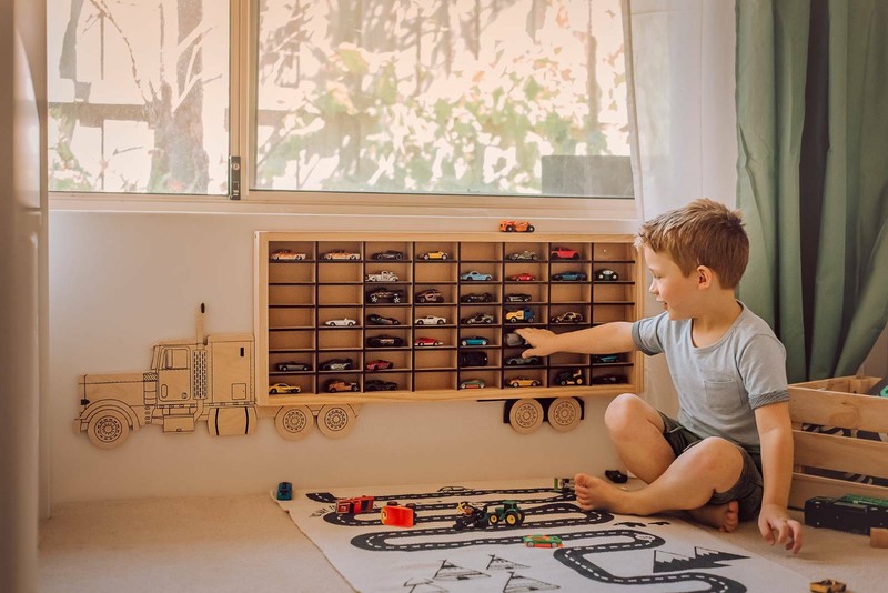 wooden truck car storage