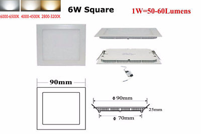 Dimmable LED Ceiling Panel Light 27W 21W 18W 15W 12W 9W Epistar DownLight Lamps