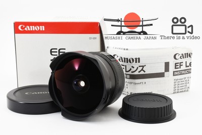   MINT in Box  Canon EF Fisheye 15mm f/2.8 Ultra Wide Angle Lens From JAPAN