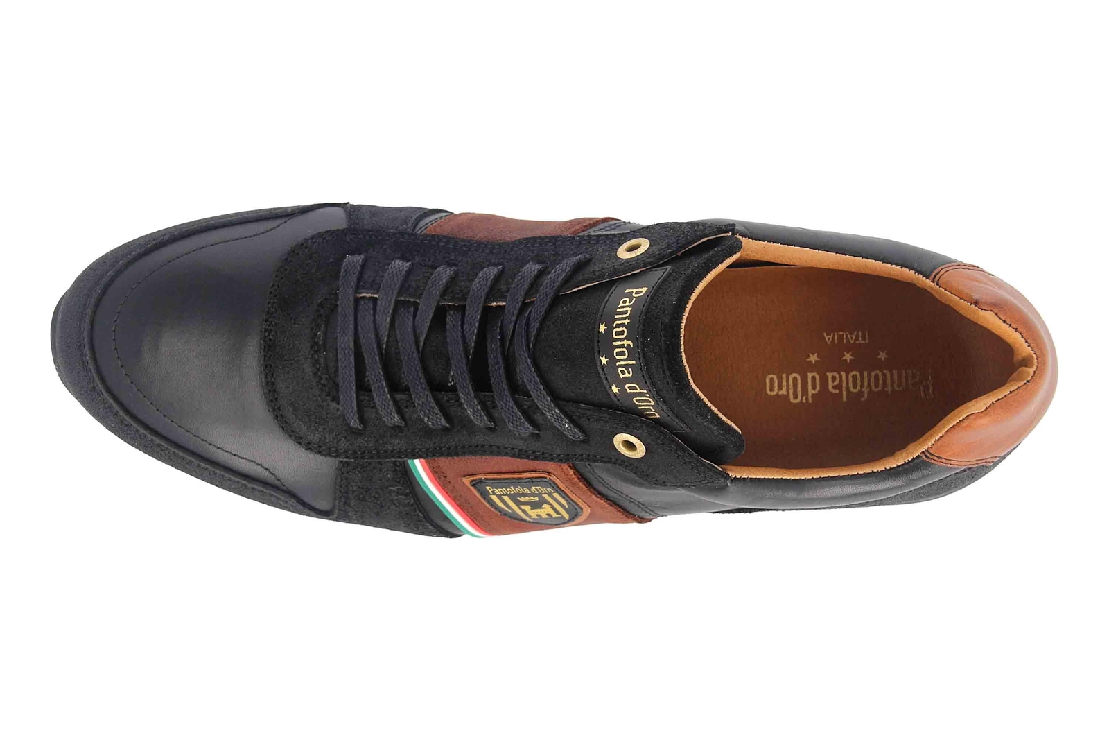 PANTOFOLA D'ORO PANTOFOLA D'ORO SNEAKER UMITO UOMO LOW XL HERRENSCHUHE ÜBERGRÖSSEN SCHWARZ