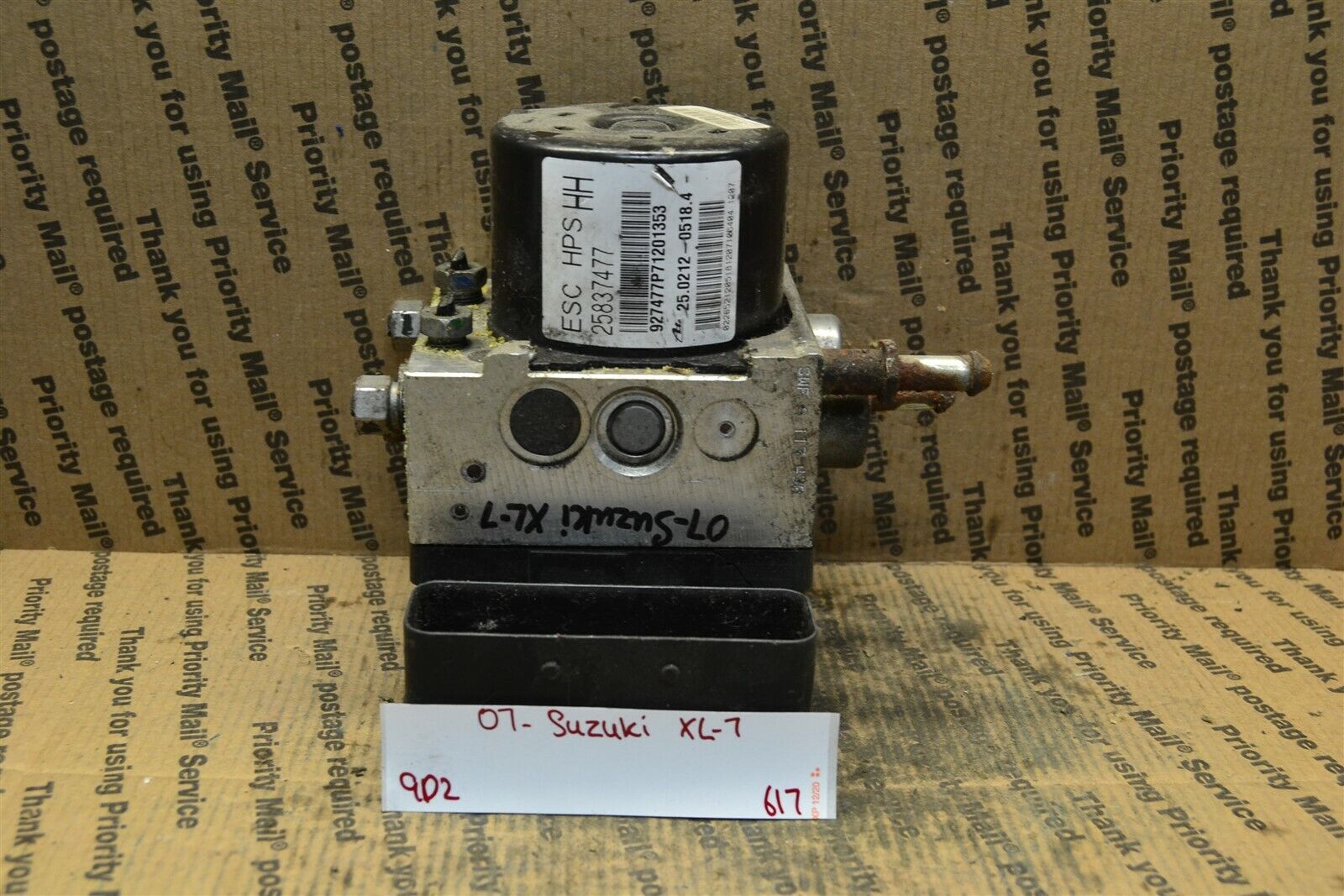 2007-2009 Suzuki XL7 ABS Pump Control OEM 25837477 Module 2007-2009 Suzuki XL7 ABS Pump Control OEM 25837477 Module