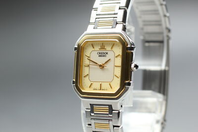 時計 SEIKO CREDOR 4J81-5A10 Seiko Credor 4J81-5A10 Analog Quartz Women 18Kt Bezel With