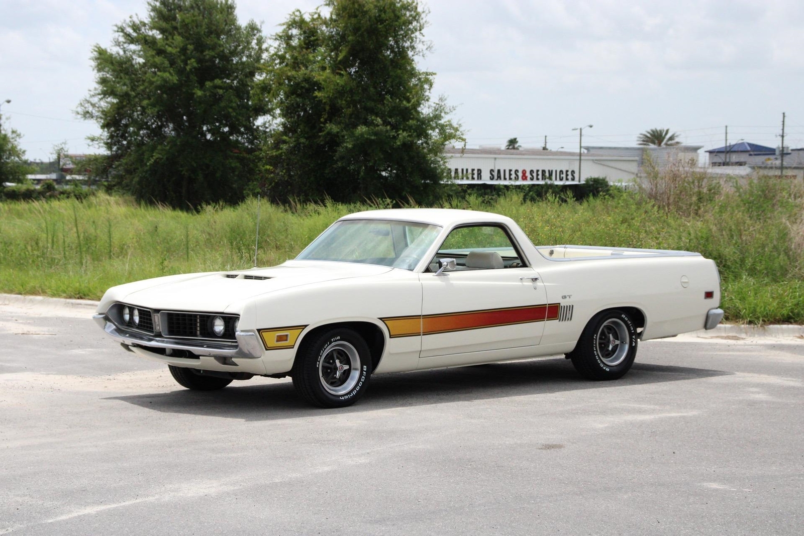 1970 Ford  Ranchero  GT 351 Windsor, Factory AC White