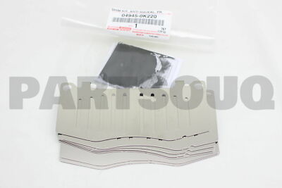 049450K220 Genuine Toyota SHIM KIT, ANTI SQUEAL, FRONT 04945