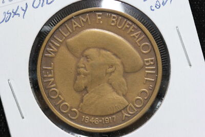 1978 Husky Oil Company Trade Token Buffalo Bill Cody 4ORW