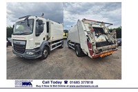2017 - 66 - DAF LF 260 4X2 16TON AUTO GARWOOD POWAPACT REFUSE C/W BIN LIFT