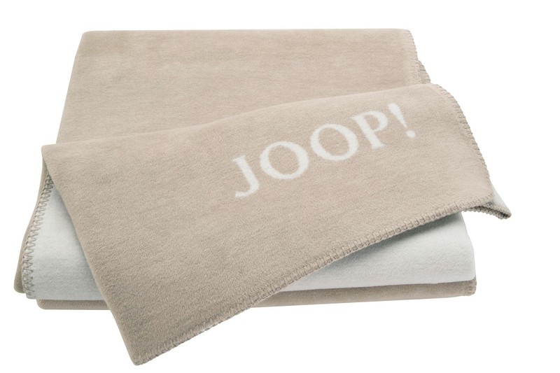 Joop! Wohndecke 150x200 Cm Zweifarbig Sand-Pergament, Baumwolle Wendedecke