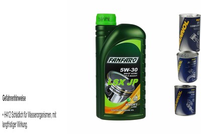 1L Olio Motore fanfaro Lsx JP 5W-30 1xLeak-Stop + Motor Doctor Flush