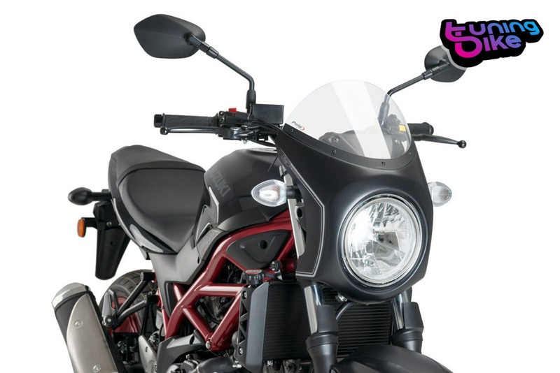 Puig Semi Carenage  Pour Suzuki Sv650 2019 Transparent -Noir