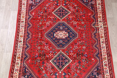 Geometric Tribal Red 6x9 Wool Kashkoli Lori Oriental Area Rug 9'2x6'5