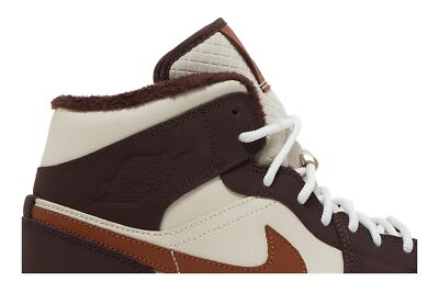 Pre-owned Jordan Air  Wmns Air  1 Mid Se 'cream Dark Chocolate' Do6699-200 In Ivory