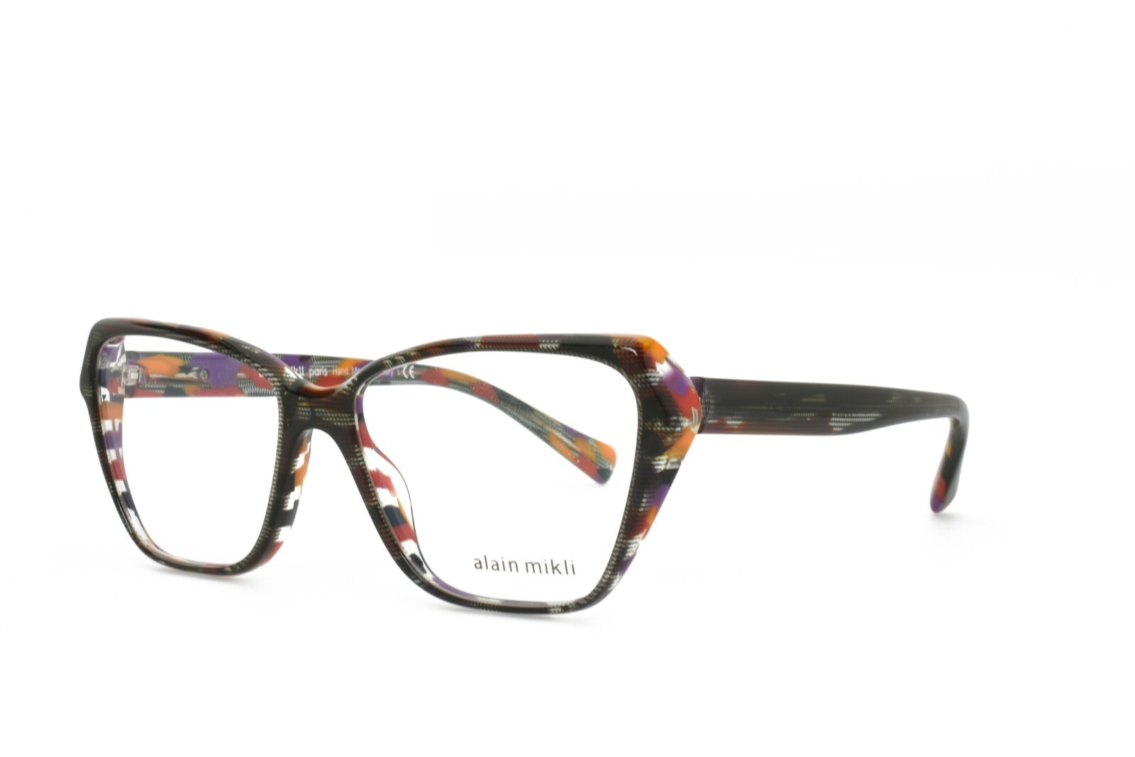 alain mikliＡ0638 11 Alain Mikli Eyeglasses AL0704 0022 Limited Edition Red Zebra Check