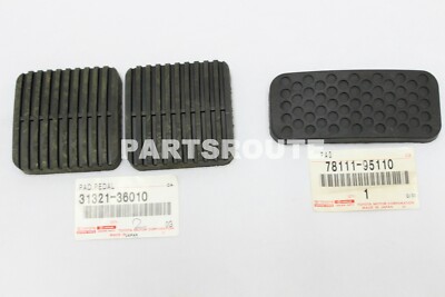 Toyota 80-87 Land Cruiser OEM Brake Accelerator Pedal Pad Set Kit FJ40 FJ60 BJ42