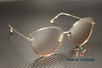 Pre-owned Tom Ford Ft1106 28u Metal Shiny Rose Gold Bordeaux Mirror 63mm Women Sunglasses In Red