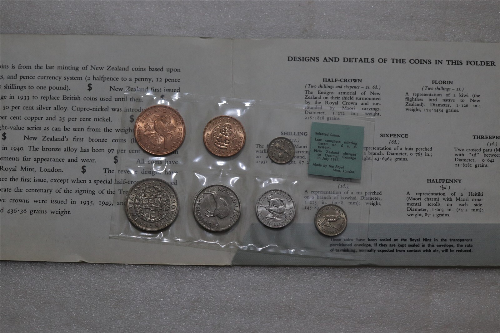 🧭 🇳🇿 NEW ZEALAND 1965 MINT SET B78 #41 | eBay