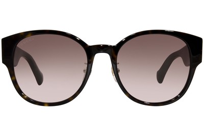 Pre-owned Gucci Gg1304sk 002 Sunglasses Women's Havana/brown Gradient 56mm