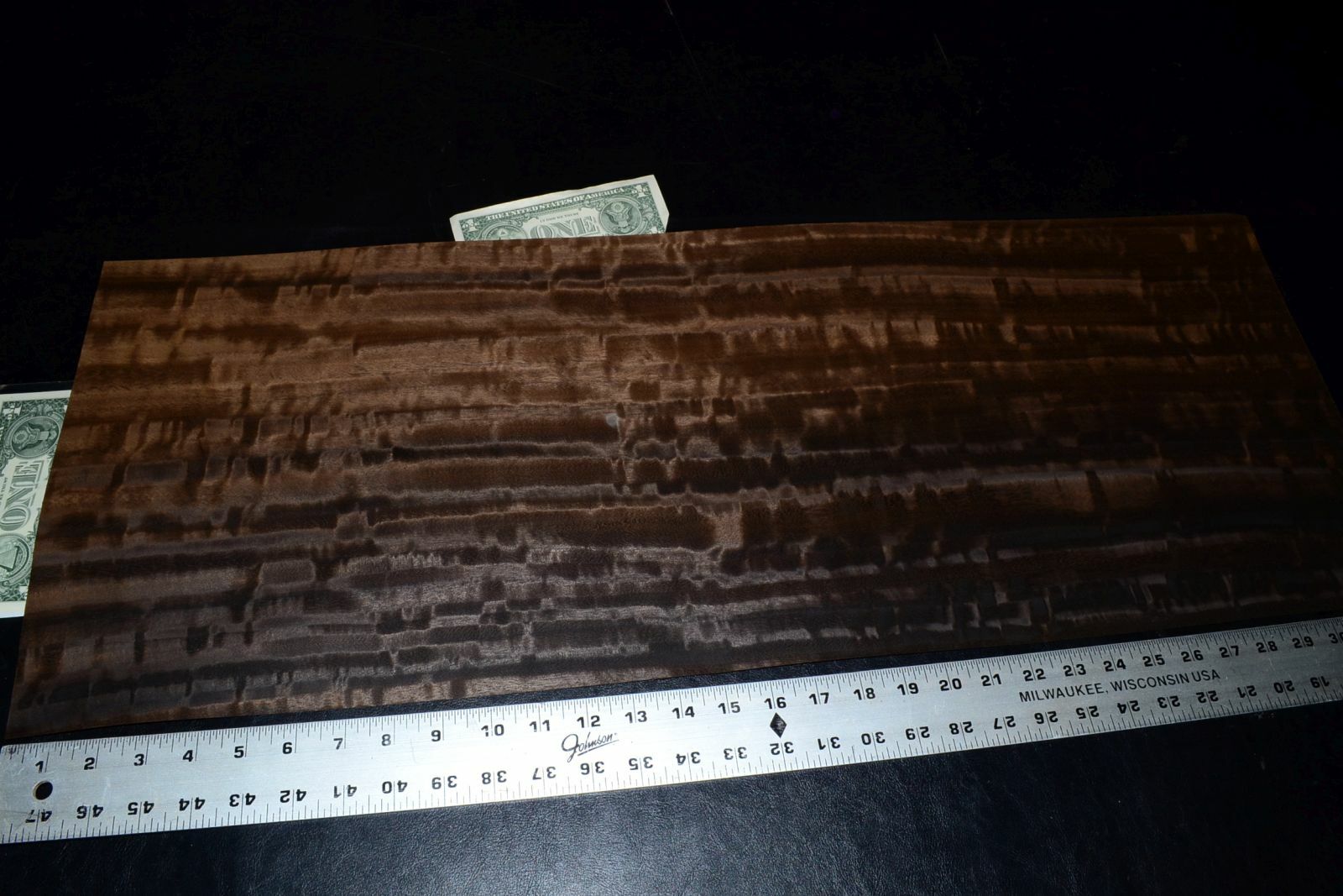 Fumed Eucalyptus Raw Wood Veneer 12.5 x 32 inches                        F8627-3