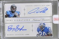 2015 Panini National Treasures Ameer Abdullah Barry Sanders #DS-AS