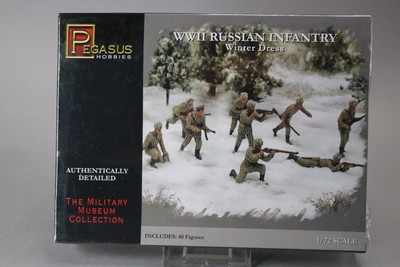 YH069 PEGASUS HOBBIES 1/72 maquette figurine 7269 Russian Infantry Winter Dress