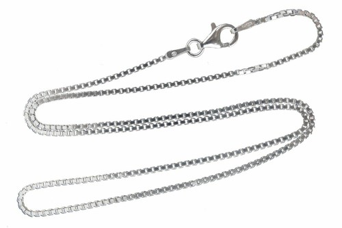 1.2mm Box Chain Necklace - 925 Sterling Silver - Italy 16", 18", 20", 22", 24"