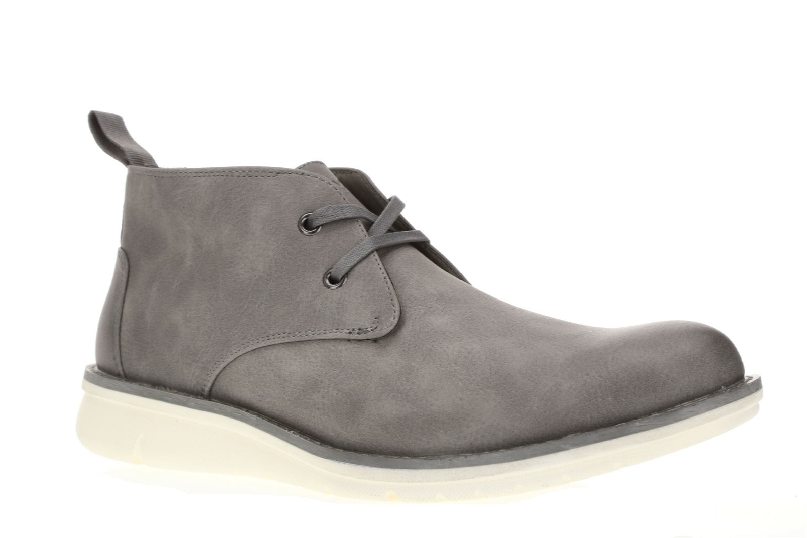 Andrew Marc 239650 Mens Thompson Faux Leather Chukka Boots Gray Size 9 D