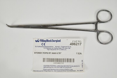 Pilling Weck Storey Forceps Right Angle 8.75'' NEW Never Used 426217