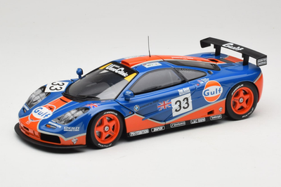 530161833 McLaren F1 GTR Gulf n33 Bellm Waever Lehto Le Mans 1996 UT Models 1/18
