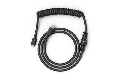Coiled Keyboard Cable   Coiled USB C Cable Artisan Braided Cables for Mechani...