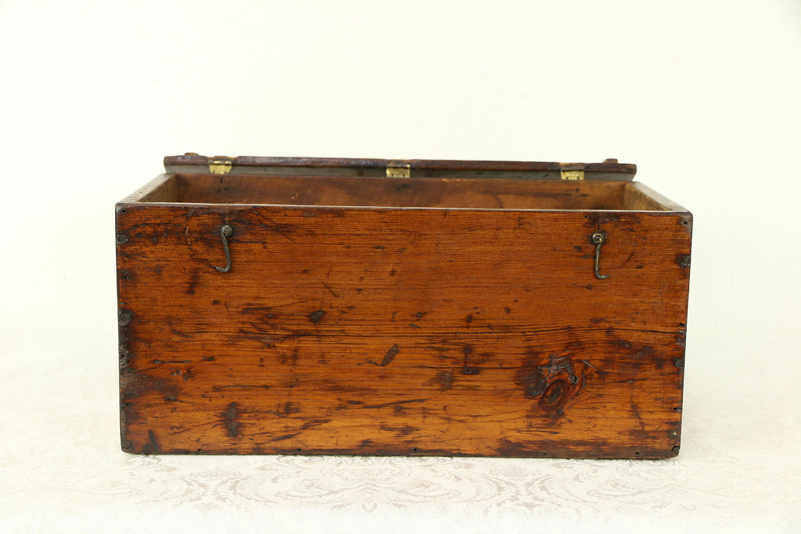 Country Pine Antique 1870 Document, Letter or Keepsake Box #30515