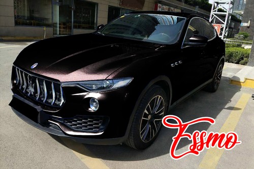 ESSMO PET Galaxy Dust Gloss Phantom Rose Black Auto Car Vinyl Wrap Decal Sticker