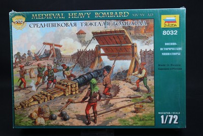 XV024 Zvezda 1/72 Maqueta 8032 Medieval Heavy Bombard XIV XV A.D