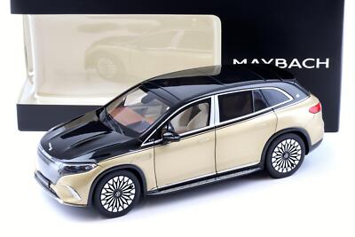 1:18 NZG Mercedes Maybach EQS 680 SUV black/ Kalahari gold DEALER VERSION