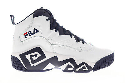 

Fila MB 1BM00055-125 Мужские белые кожаные кроссовки в баскетбольном стиле, Белый, Fila MB