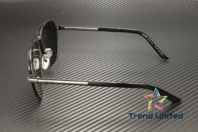 Pre-owned Prada Pr A54s 1bo5z1 Matte Black Dark Grey Polar Polarized 60mm Men's Sunglasses In Gray