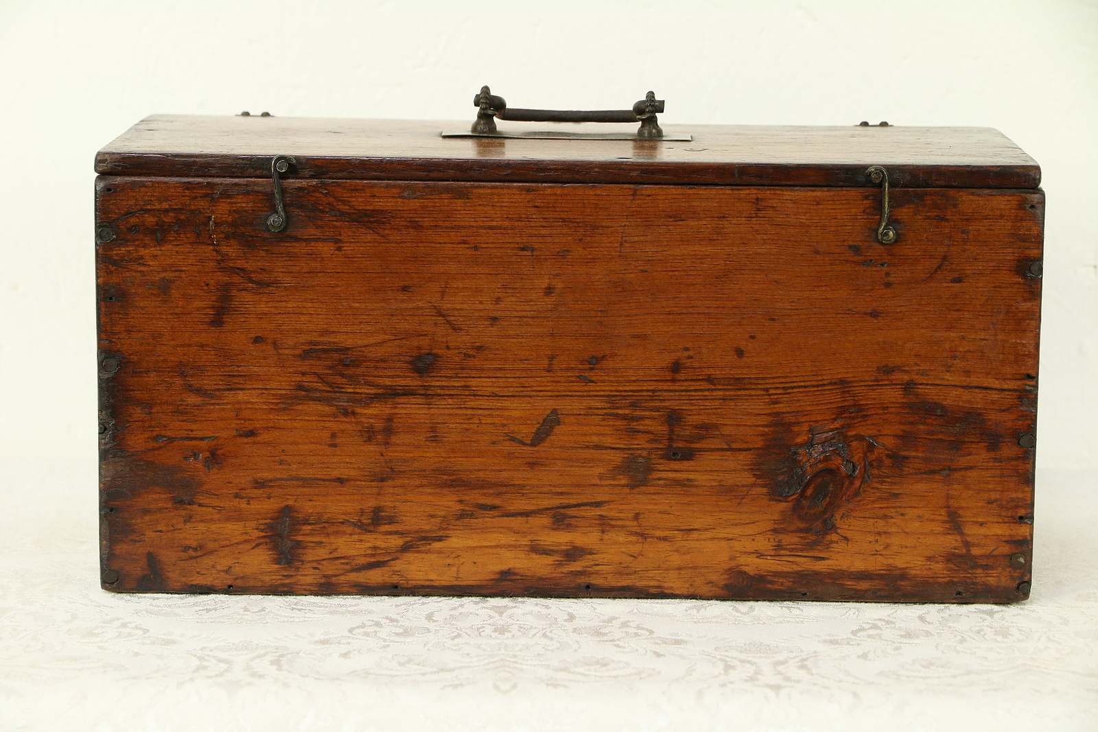 Country Pine Antique 1870 Document, Letter or Keepsake Box #30515
