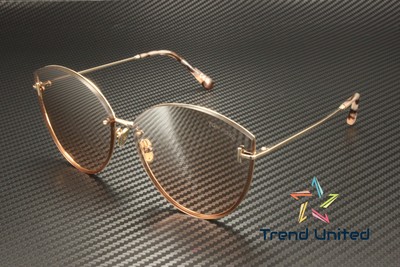 Pre-owned Tom Ford Ft1106 28u Metal Shiny Rose Gold Bordeaux Mirror 63mm Women Sunglasses In Red