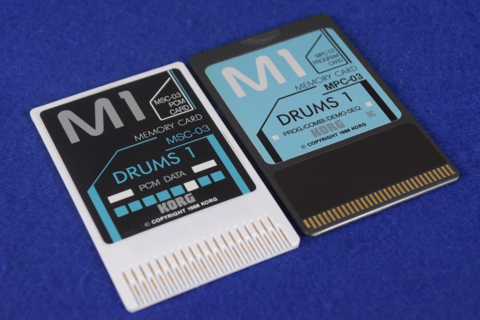 KORG M3R+DRUMS1 DATA MEMORYカード KORG M3R PCM PROGRAM CARDS SYNTH 1 RSC-2S MSC-02 & RPC-02 w