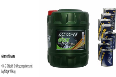 20L Olio Motore fanfaro GSX 15W-40 4x mannol Perdita Additivo + Motore Flush