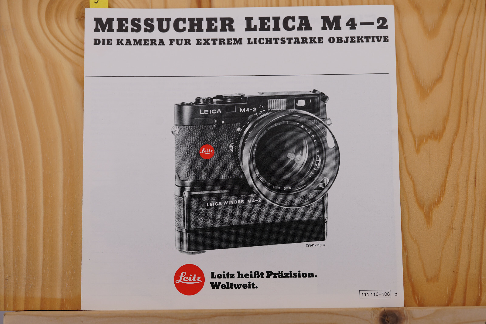 Messucher Leica M 4-2 Prospekt Broschüre 1978 (5)