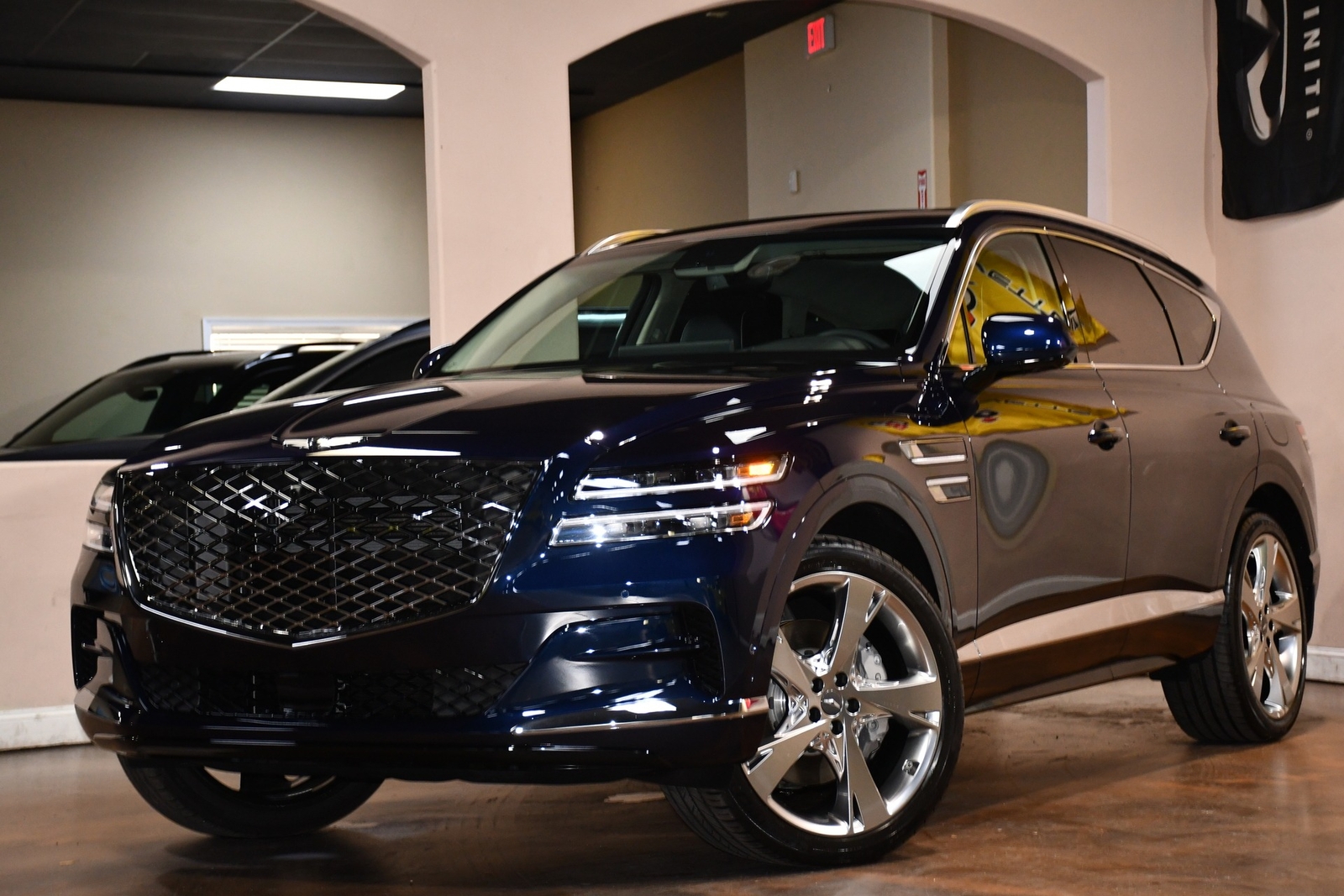 2023 Genesis Gv80 3.5t Prestige 234 Miles Capri Blue Metallic Suv 3.5l