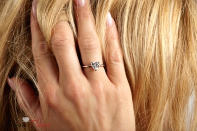Pre-owned Pucci 1.9ct Heart Anniversary Promise Simulated Engagement Bridal Ring 14k White Gold In D