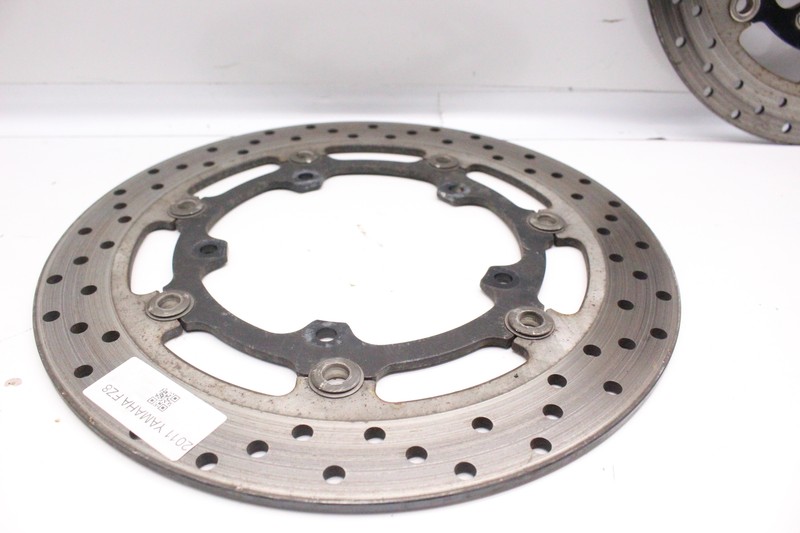 2011 Yamaha FZ8 FRONT LEFT RIGHT BRAKE ROTORS DISCS