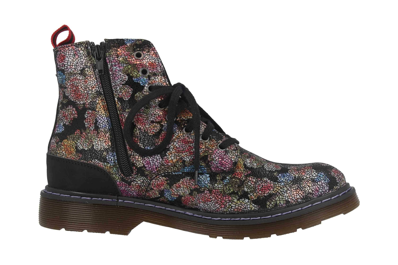 MANITU MANITU STIEFELETTEN 962052-0 DAMENSCHUHE ÜBERGRÖSSEN MEHRFARBIG