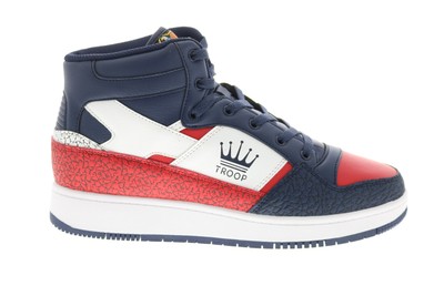 

Мужские кроссовки World Of Troop Destroyer Mid Blue Synthetic Lifestyle Sneakers Shoes 13, Синий, World Of Troop Destroyer Mid