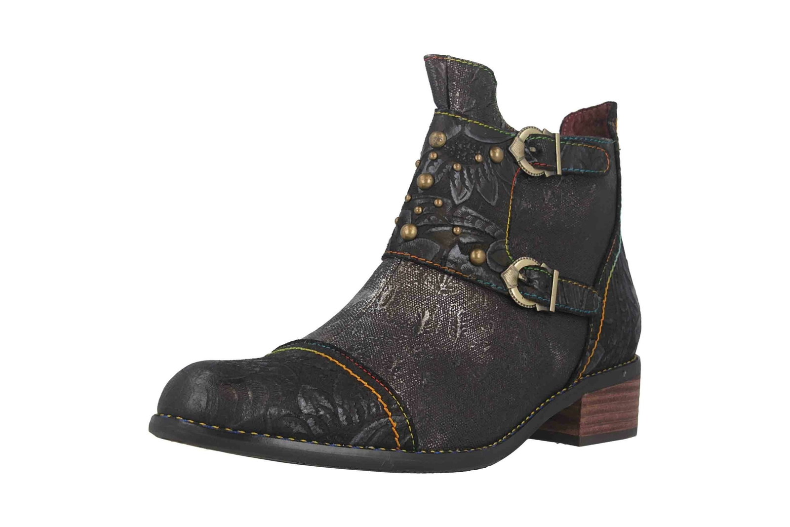 SPRING FOOTWEAR SPRING FOOTWEAR BOOTS NAILHEAD DAMENSCHUHE ÜBERGRÖSSEN SCHWARZ