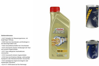 1L Olio Motore castrol edge 5W-40 1x mannol Perdita Additivo + Motor Doctor