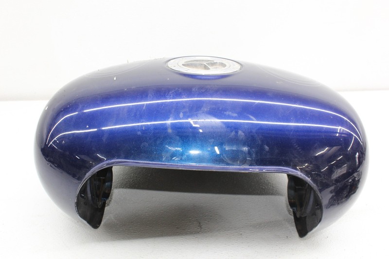 Yamaha タンク ネイビー/シルバー 02-09 YAMAHA ROAD STAR XV1700PC WARRIOR GAS TANK FUEL PETROL