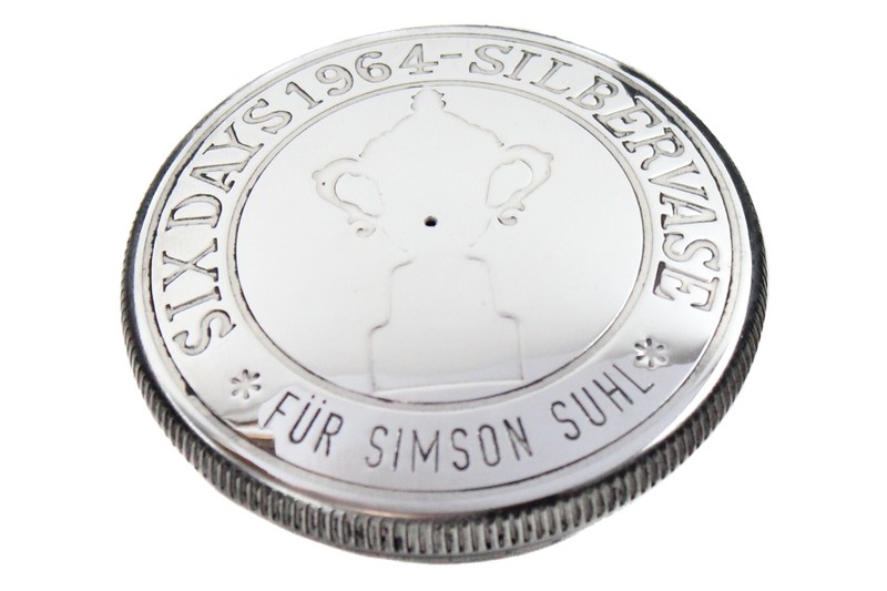 Tankdeckel Six Days 1964 Silbervase 40mm Alu Poliert Simson S50 S51 S70 Sr4 Kr51