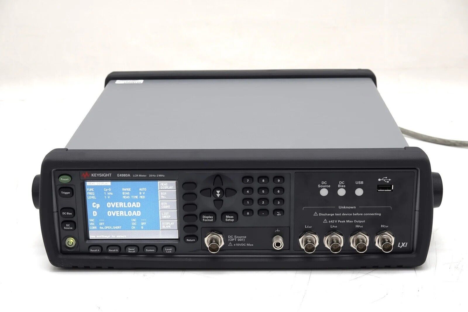 Keysight Technologies E4980A Precision LCR Meter; 20 Hz to 2 Keysight Technologies E4980A Precision LCR Meter; 20 Hz to 2