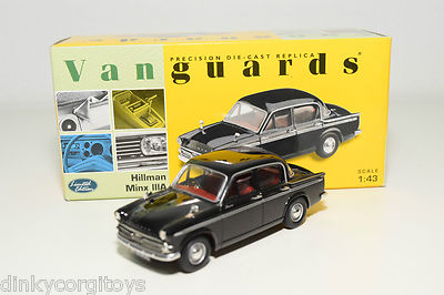 . VANGUARDS CORGI VA06804 HILLMAN MINX IIIA EMBASSY BLACK MINT BOXED